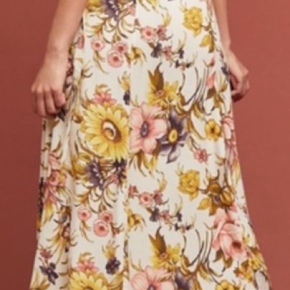 NWT Anthropologie Tiny sunflower wrap dress NWT! - Picture 13 of 13